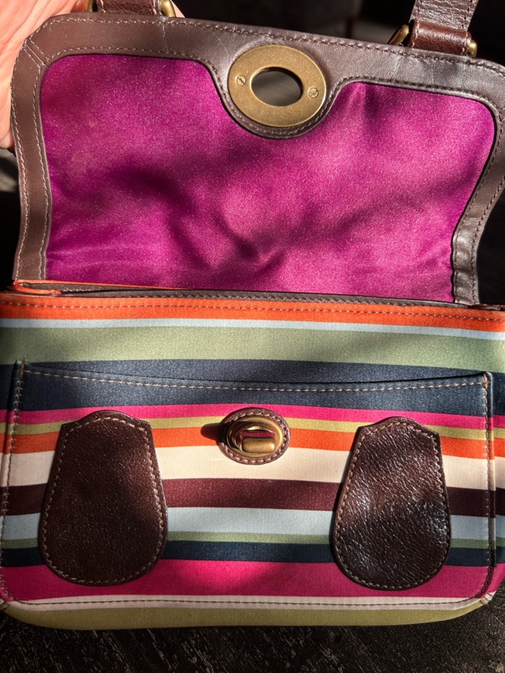 Coach 65th Anniversary Legacy Striped Garcia Striped Wristlet/Clutch - Picture 6 of 10